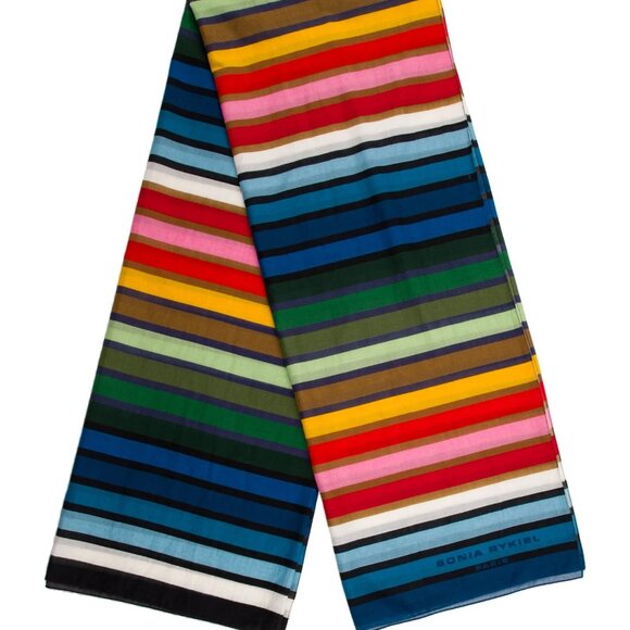 Sonia Rykiel Rainbow Striped Scarf/Shawl - Picture 3 of 8